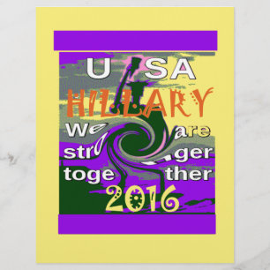 Hillary für den US-Präsidenten Wir sind enger zusa