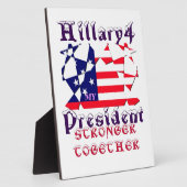 Hillary für den US-Präsidenten Wir sind enger zusa Fotoplatte (Seite)