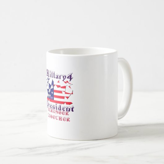 Hillary für den US-Präsidenten Wir sind enger zusa Kaffeetasse (VorderseiteRechts)