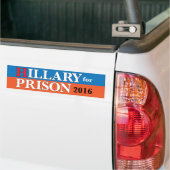 "Hillary für Gefängnis 2016" Autoaufkleber (Auf Lkw)