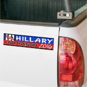 "Hillary für Gefängnis" 2016 Autoaufkleber (Auf Lkw)