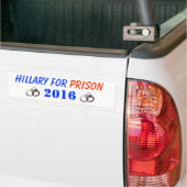 Hillary für Gefängnis 2016 Autoaufkleber (Auf Lkw)