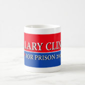 "HILLARY FÜR GEFÄNGNIS 2016 " KAFFEETASSE (Mittel)
