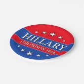 "HILLARY FÜR GEFÄNGNIS 2016 " PAPPTELLER (Schrägansicht)