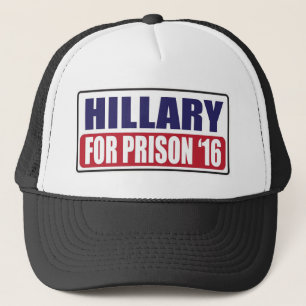 Hillary für Gefängnis 2016 Truckerkappe
