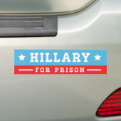 Hillary für Gefängnis Autoaufkleber (Auf Auto)