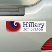 Hillary für Gefängnis-Autoaufkleber Autoaufkleber (Auf Auto)