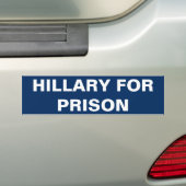 Hillary für Gefängnis-Autoaufkleber Autoaufkleber (Auf Auto)