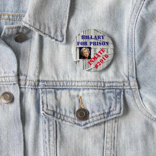 Hillary für Gefängnisknopf Button (Beispiel)