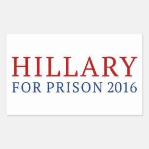 Hillary für Haft Rechteckiger Aufkleber
