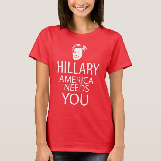 Hillary für Präsident T-Shirt (Vorderseite)