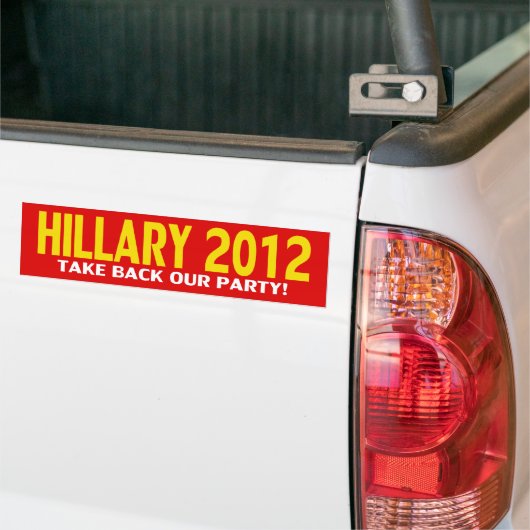 Hillary für Präsidenten 2012! Autoaufkleber (Auf Lkw)