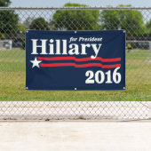 Hillary für Präsidenten 2016 Banner (Insitu)