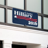 Hillary für Präsidenten 2016 Banner (Äußeres Gebäude)