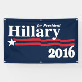Hillary für Präsidenten 2016 Banner (Horizontal)