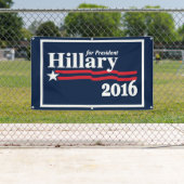 Hillary für Präsidenten 2016 Banner (Insitu)