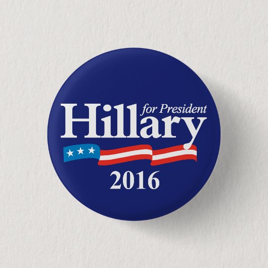 Hillary für Präsidenten 2016 Button (Vorderseite)