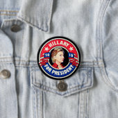 Hillary für Präsidenten 2016 Button (Beispiel)