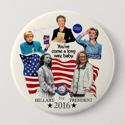 Hillary für Präsidenten 2016 Button (Vorderseite)
