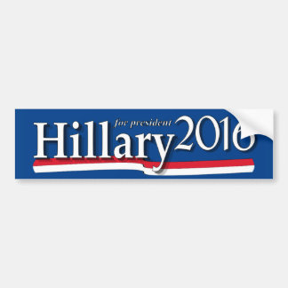 Hillary für Präsidenten Autoaufkleber 2016