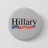 Hillary für Präsidenten Button (Vorderseite)