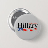 Hillary für Präsidenten Button (Vorne & Hinten)