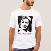 HILLARY FÜR PRÄSIDENTEN T-Shirt (Vorderseite)