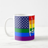 HILLARY "GAY PRIDE-FLAGGE " KAFFEETASSE (Links)