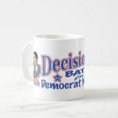 Hillary gegen Obama-Tasse Kaffeetasse (Vorderseite Links)