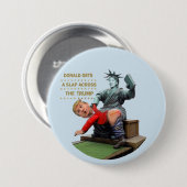 Hillary gegen Trumpf Button (Vorne & Hinten)