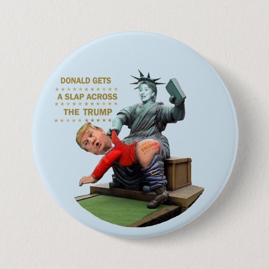 Hillary gegen Trumpf Button (Vorderseite)