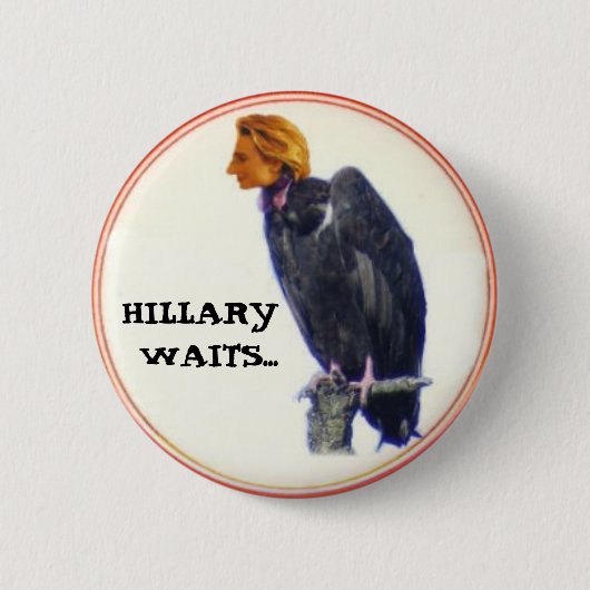 Hillary-Geier-Knopf Button (Vorderseite)