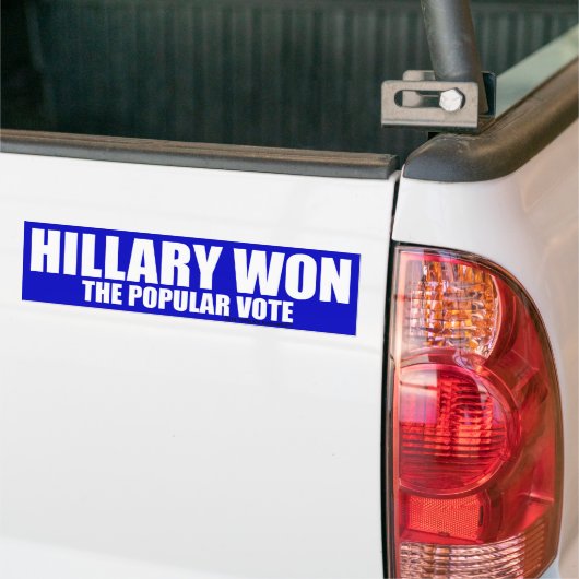 Hillary gewann Autoaufkleber (Auf Lkw)