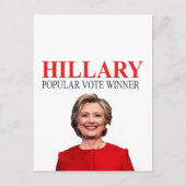 Hillary, Gewinner der Volksabstimmung! Postkarte (Vorderseite)