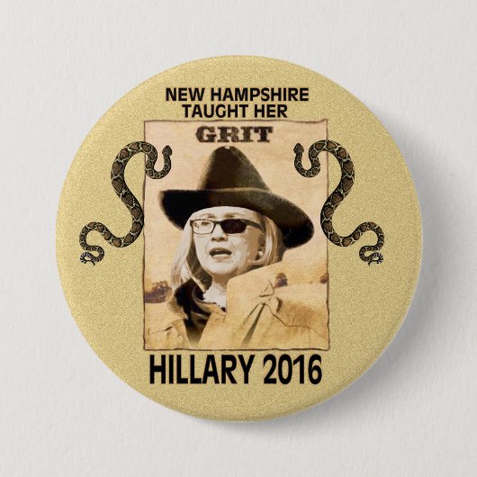 Hillary hat Korn Button (Vorderseite)