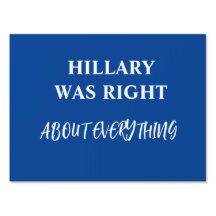Hillary hatte recht