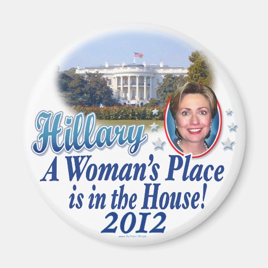 Hillary House 2012 von ButtonZUP Magnet (Vorne)