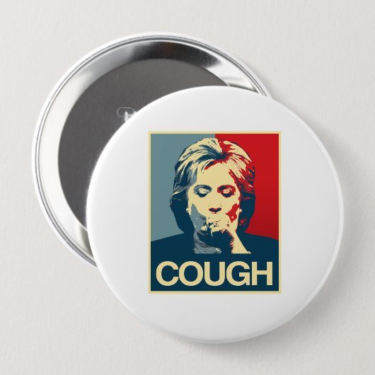 Hillary-Husten-Plakat -- Wahl 2016 - Button (Vorne & Hinten)