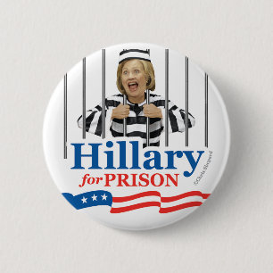 HILLARY INS GEFÄNGNIS! Anti CLINTON Sperrt sie ein Button