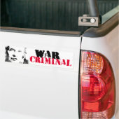 Hillary ist ein Kriegsverbrecher - Autoaufkleber (Auf Lkw)