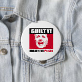 Hillary ist - Hillary für Gefängnis - - Anti-Hallo Button (Beispiel)