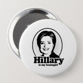 HILLARY IST MEIN HOMEGIRL - .PNG BUTTON (Vorne & Hinten)
