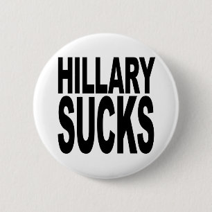 Hillary ist zum Kotzen Button