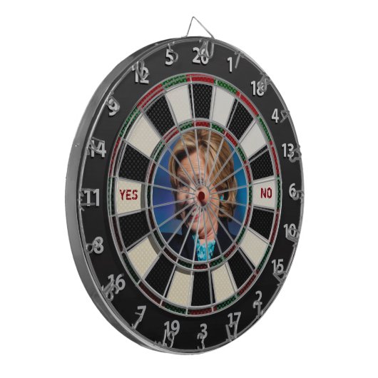 Hillary JA oder NEIN Dartscheibe (Vorderseite Links)