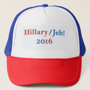 Hillary/Jeb Hut 2016 Truckerkappe