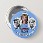 Hillary, JFK u. RFK Button (Vorne & Hinten)