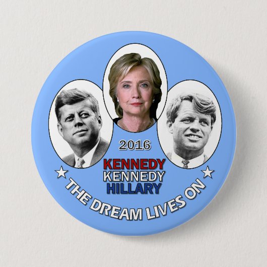 Hillary, JFK u. RFK Button (Vorderseite)