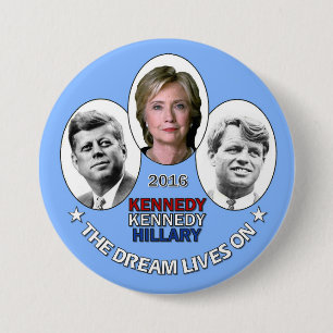 Hillary, JFK u. RFK Button