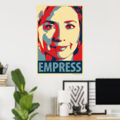 Hillary (Kaiserin): Obamas Parody-Poster Poster (Heimbüro)