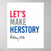 Hillary - Lass uns Herstory machen — Poster (Vorne)